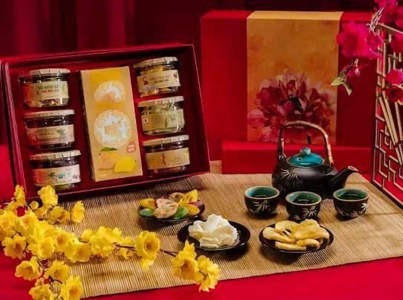 hộp quà tết sang trọng