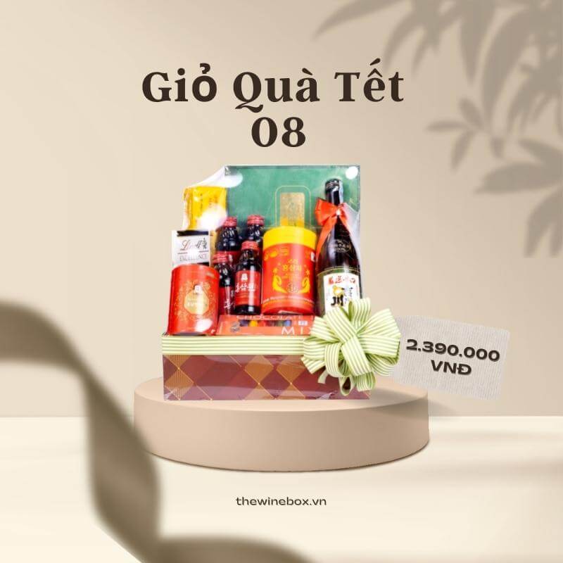 Giỏ quà Tết 08