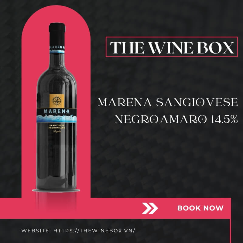 Rượu vang đỏ MARENA SANGIOVESE NEGROAMARO 14.5%