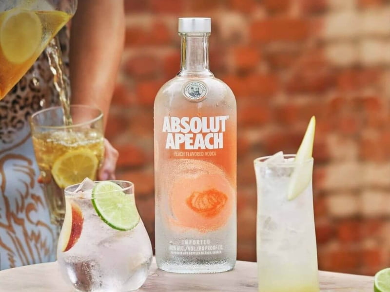 ABSOLUT APEACH (ĐÀO) 2 Absolut Vodka Apeach (Đào)