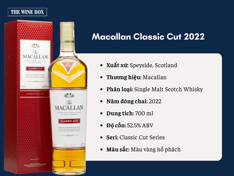 The Macallan Classic Cut 2022 - thông tin chi tiết 