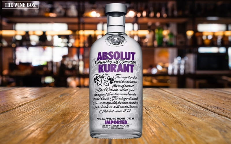 Một số thông tin của rượu Vodka Absolut Kurant