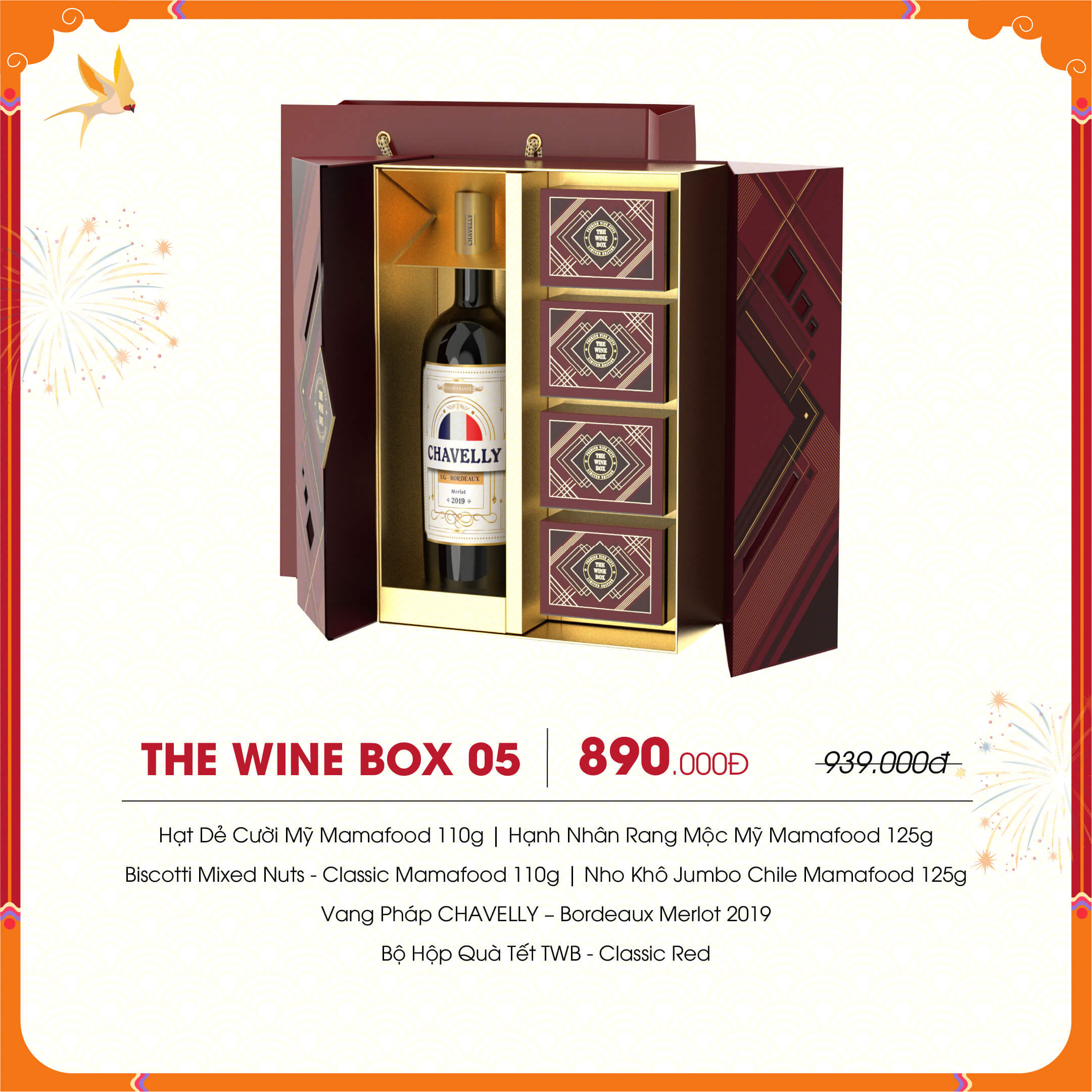 Hộp quà Tết The Wine Box 05 1