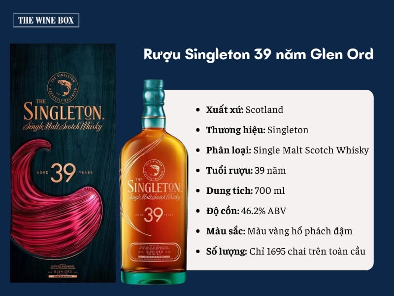 Rượu Singleton of Glen Ord 39 - Tinh túy của dòng whisky