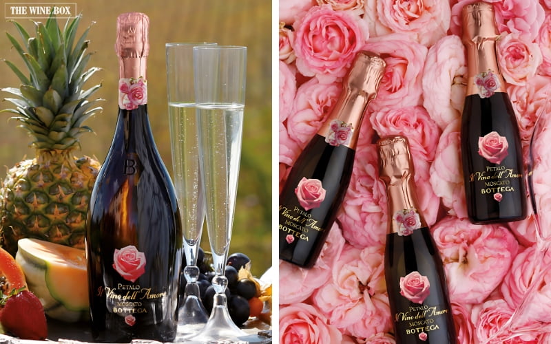 Bottega Vino Dell’s Amore Petalo Moscato là dòng rượu vang hồng nổi tiếng với hương vị nhẹ nhàng, thơm ngát